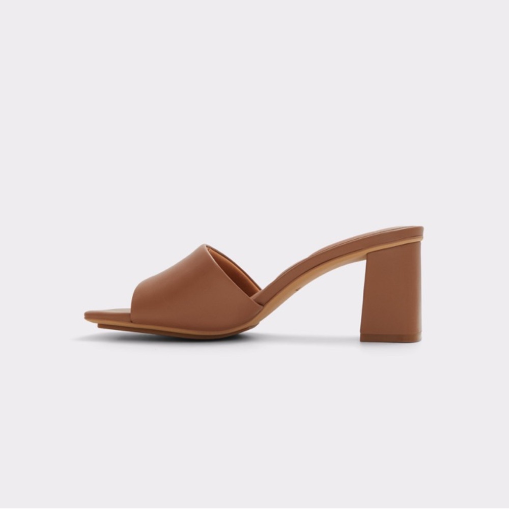Brown Leather Mules